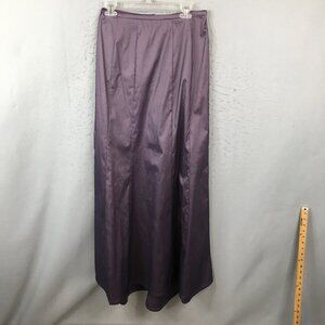 Tadashi Shoji Skirt Womens 12 Purple Maxi Tafetta MOB Event Occasion NEW